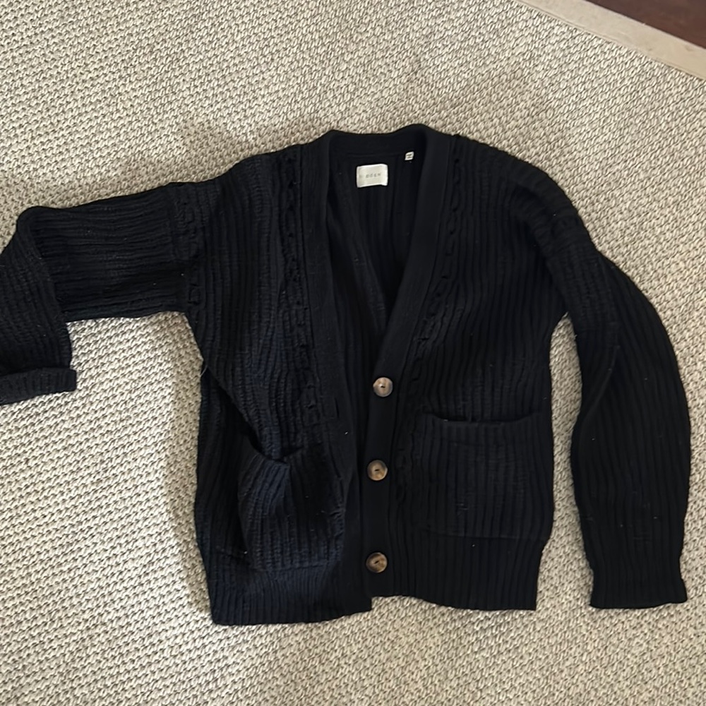 Doen oversized black cardigan